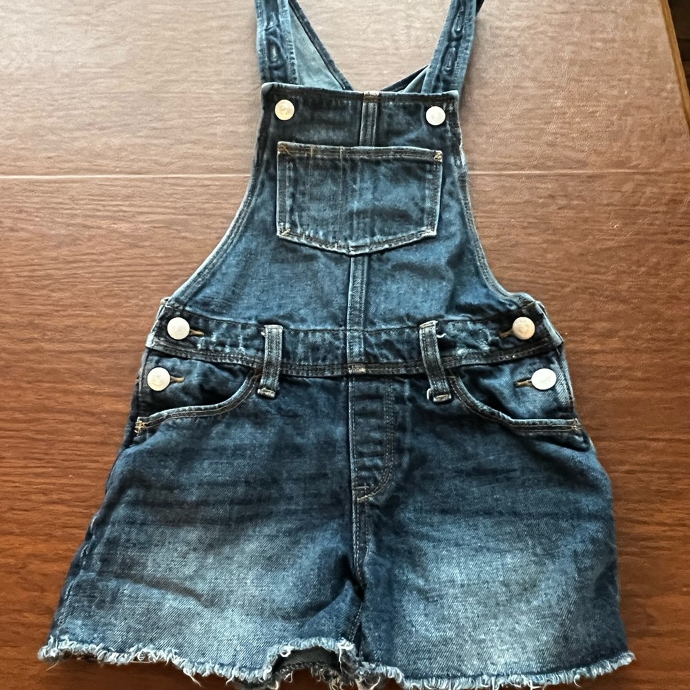 Old Navy Girls Cutoff Overall Shorts